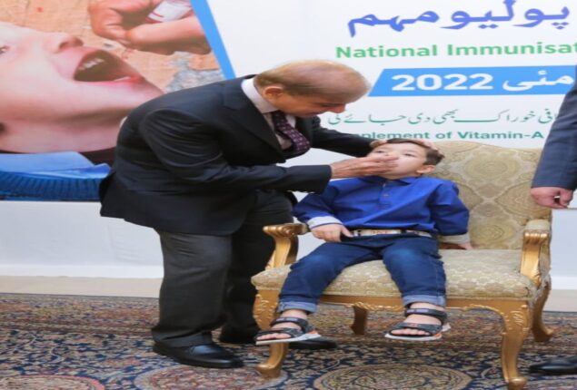 PM Shehbaz Sharif launches countrywide anti-polio drive