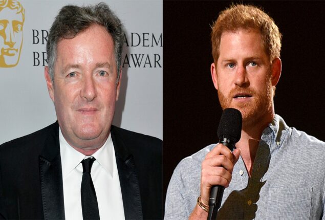 Piers Morgan criticizes Prince Harry for using private jet