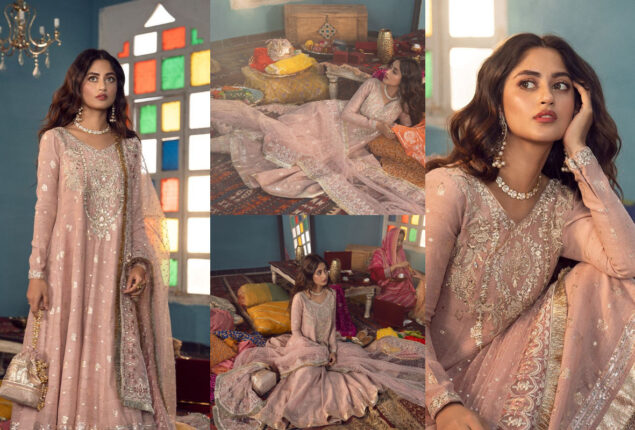 Sajal Aly is sight to behold in beautiful pink embroidered suit