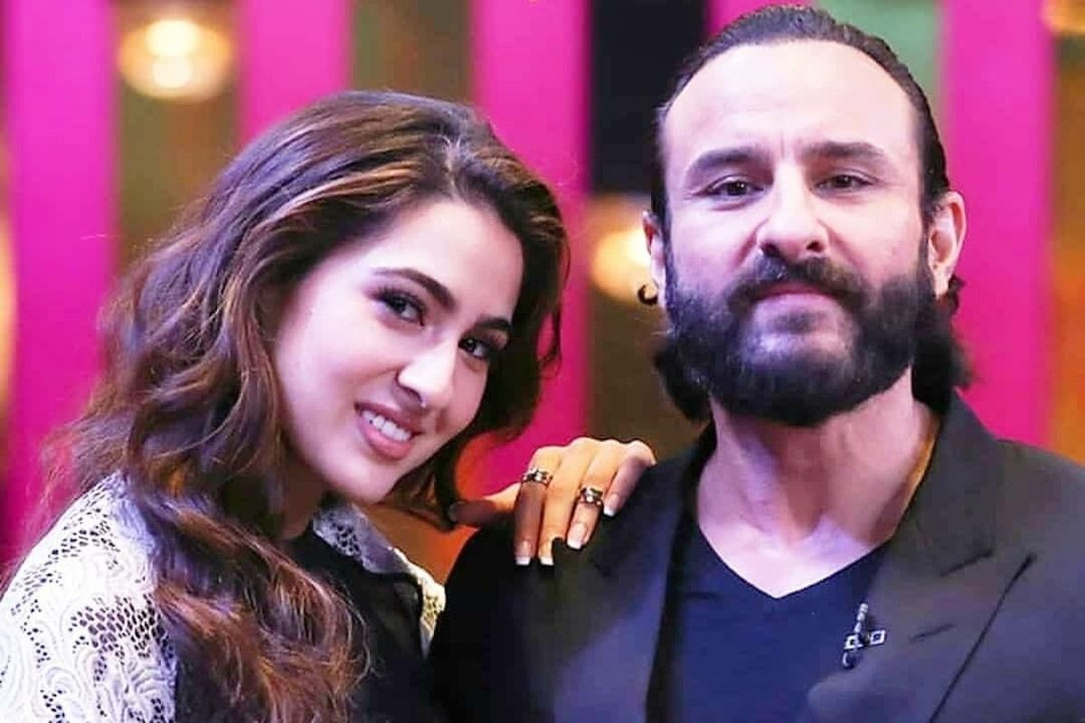 Sara Ali Khan and saif ali khan