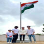 Shah Rukh Khan raised the tri-coloured flag at Mannat