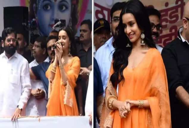 Shraddha Kapoor celebrates Dahi Handi for Janmashtami in Thane