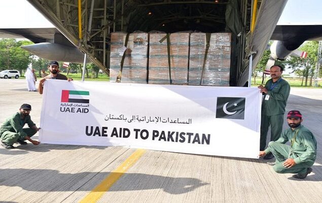 8th relief flight from UAE arrives for flood victims