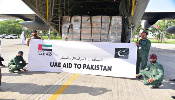 UEA relief flight Pakistan