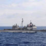 US warship passes the Taiwan Strait