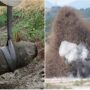 Unexploded World War II bomb discovered after river dries