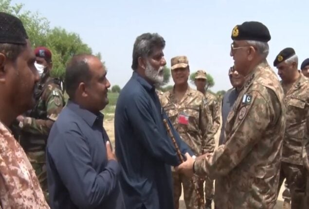 ‘People are our first priority’: COAS Bajwa visits rain-hit areas of Balochistan