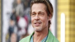 As Brad Pitt discusses Zahara attending college, he becomes emotional: “So proud,”