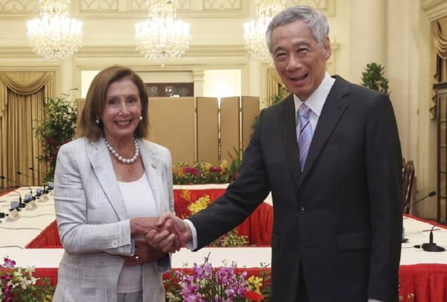 Nancy Pelosi starts much awaited Asia trip with Singapore