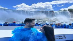 Ayeza and Danish Celebrate Their Wedding Anniversary at Niagara Falls
