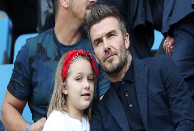 David Beckham teases a fun day out with his daughter and meets The Weeknd