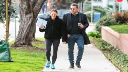 Ben Affleck was photographed in Los Angeles with his son Samuel and ex-girlfriend Jennifer Garner