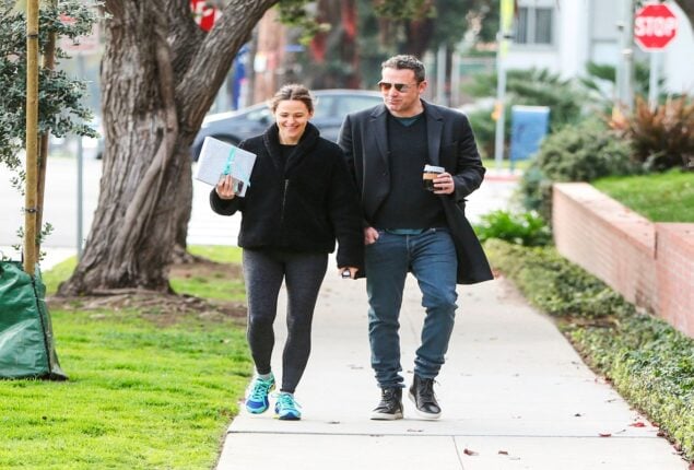 Ben Affleck was photographed in Los Angeles with his son Samuel and ex-girlfriend Jennifer Garner