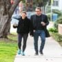 Ben Affleck was photographed in Los Angeles with his son Samuel and ex-girlfriend Jennifer Garner