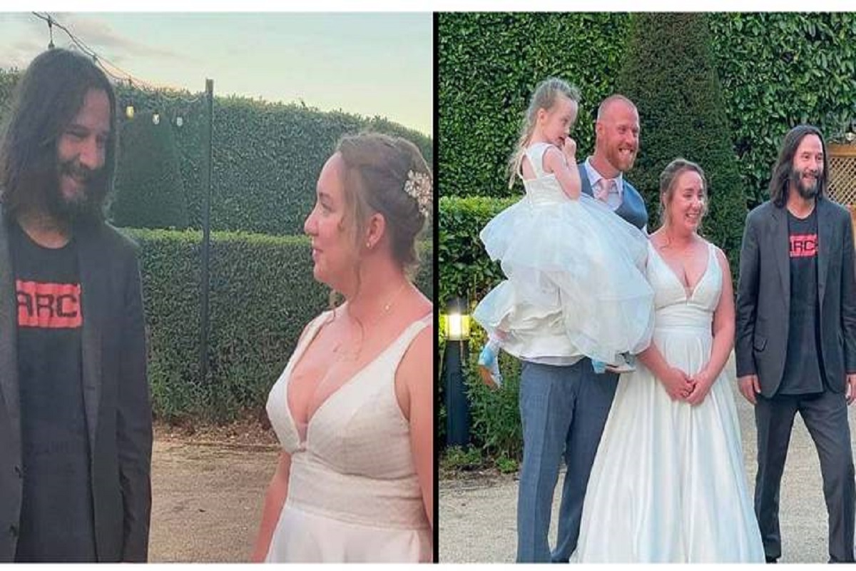 How Keanu Reeves took wedding for British couple to new heights