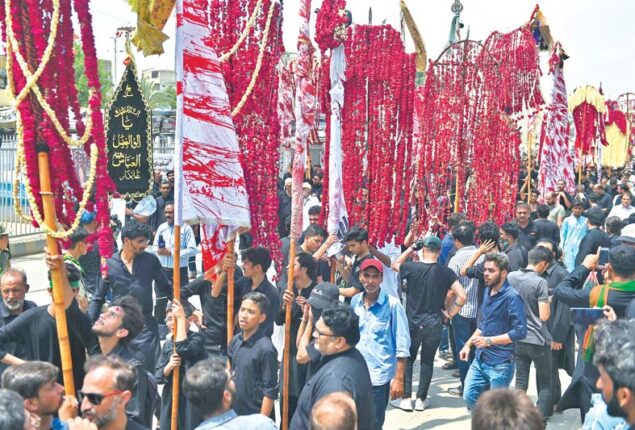 Muharram 9 procession