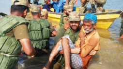 Relief operations carried out by Pak Army in flood-hit areas