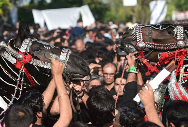 Mourning processions of 9th Muharram being taken out today