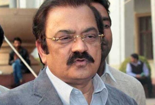 Rana Sanaullah rejects allegations of torture on Shahbaz Gill