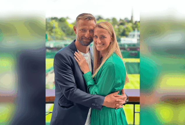 Petra Kvitova two-time Wimbledon winner confirmed her engagement to coach Jiri Vanek