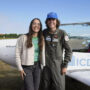 Teenage pilot sets age record for round-the-world solo flight