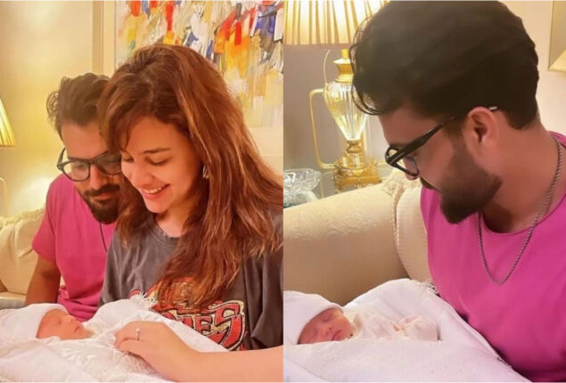 Zara Noor Abbas goes to meet Sadaf And Shahroz’s newborn baby girl