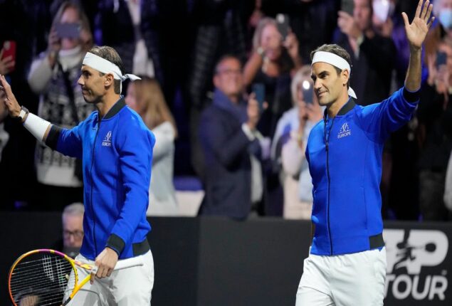 The final game Roger Federer played was a doubles defeat against Rafael Nadal