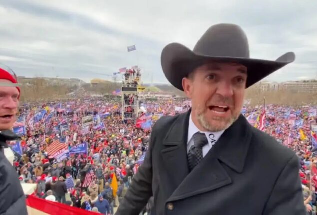 A New Mexico county commissioner and the founder of Cowboys for Trump were expelled from office
