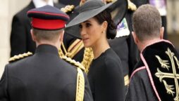 Meghan Markle, Prince Harry arrive for Queen Elizabeth’s funeral
