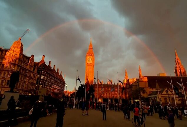 Prince William discusses rainbows at Queen Elizabeth’s funeral