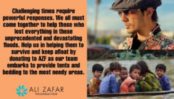 Ali Zafar spreads invaluable smiles among devastating victims of floods in Pakistan