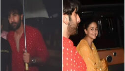 Alia Bhatt and Ranbir Kapoor spotted working late on Wednesday