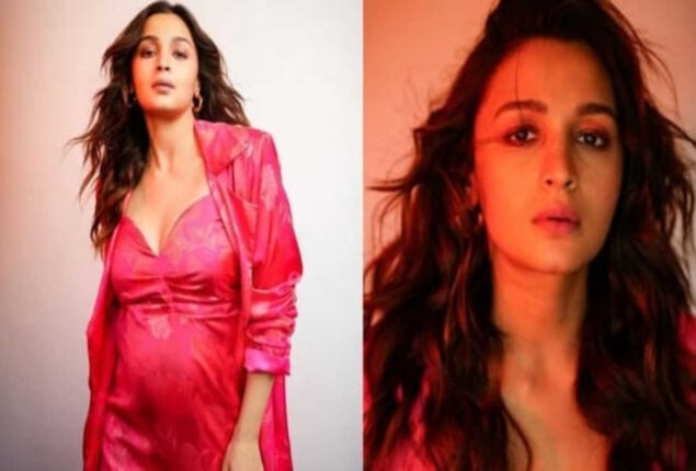 Alia Bhatt looks pretty in pink as she flaunts her pregnancy glow