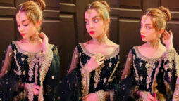Alizeh Shah oozes in glamrous black outfit