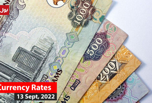 Currency rates in Pakistan – Dollar, Euro, Pound, on, 13th Sept 2022