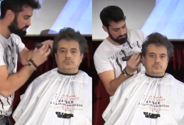 Greek hairstylist cuts hair in just 47 seconds sets world record