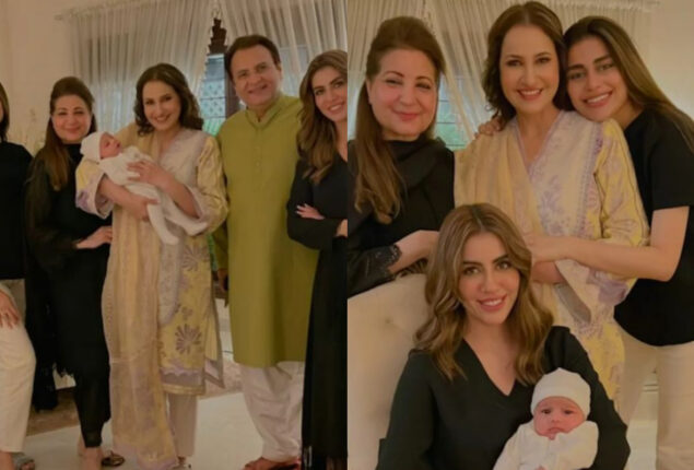 Saba Faisal meets Shahroze, Sadaf and baby Zahra