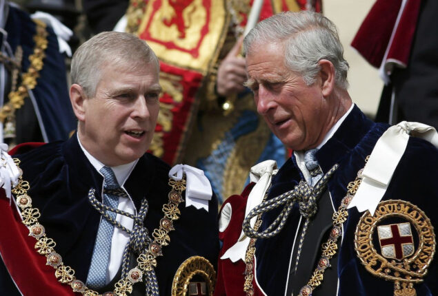 Prince Andrew desired the overthrow of King Charles III