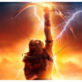 Prabhas with a bow and arrow in First Look of Adipurush