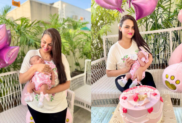 Kiran Tabeir shares heart-felt note on her daughter Izzah’s one-month birthday