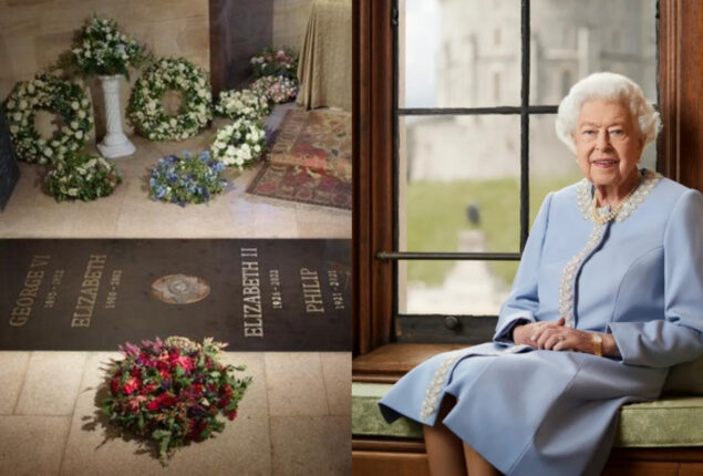 Royal family shares photo of Queen Elizabeth’s grave