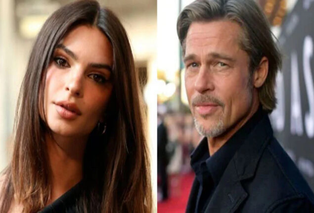 Emily Ratajkowski is spending time with Brad Pitt as friends