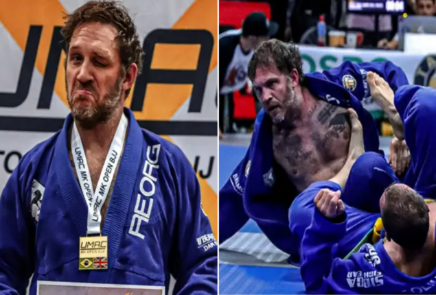 Tom Hardy defeats martial arts competitors to earn the gold medal