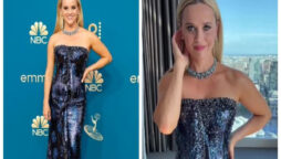 Emmy Awards: Reese Witherspoon slaying in blue strapless dress