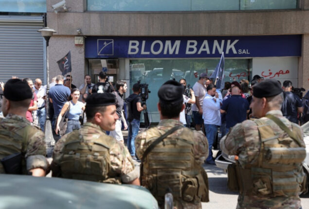 An armed lady storms Lebanon’s BLOM Bank, demanding her savings