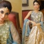 Zoya Nasir looks stunning in blue shimmery gown