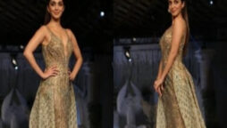 Kiara Advani makes a stunning entrance in a golden dress
