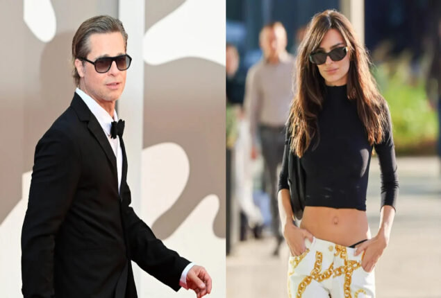 Brad Pitt is taking it easy with recently divorced Emily Ratajkowski
