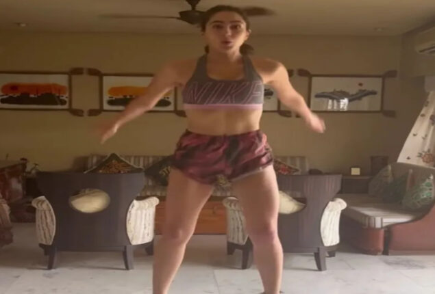 Sara Ali Khan chooses to push herself by working out hard