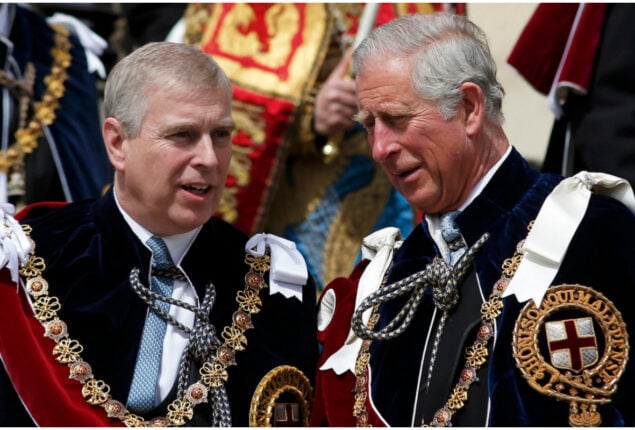 King Charles said Prince Andrew “will be kept out of royal circles”